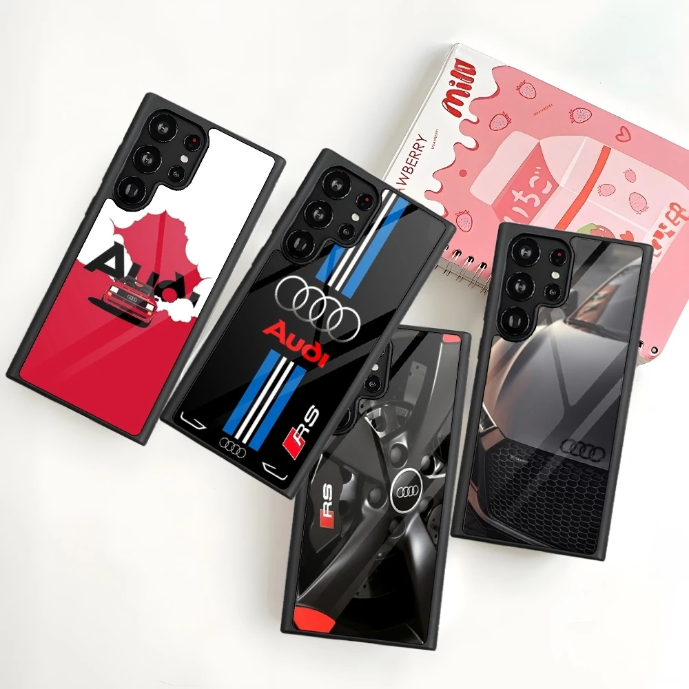 A-Audi R-S Sportwagen Handyhülle für Samsung Galaxy S26 S25 S24 S23 S22 S21 S20 FE Edge Plus Ultra PC+TPU Schutzhülle