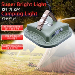 15600maH Upgraded 80W Rechargeable LED Camping Strong Light with Magnet Zoom Portable Torch Tent Light Work Maintenance Lighting