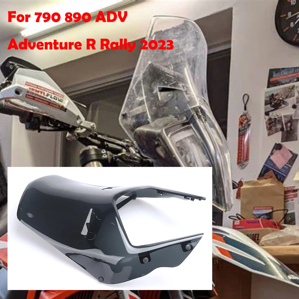 Motorcycle Acrylic Rally Windshield Wind Deflector Screen Shield WindScreen Visor For 790 890 ADV Adventure R Rally 2023 2024