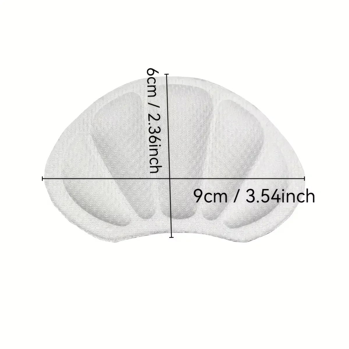 2PCS Heel Insoles Patch of Heel Pads Relieve for Too Large Shoes, Heel Cushion Inserts, Heel Pads,Self-Adhesive Heel Grips