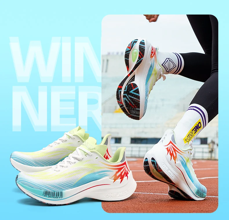 ONEMIX Beam Training Running Shoes for Men And Women Breathable Summer Sport Jogging Shoes Full Sole Nylon Plate for Training