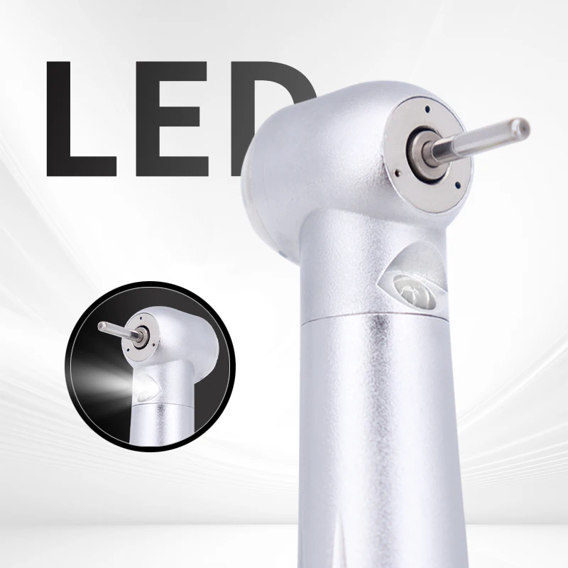 

Dental LED High Speed Handpiece E-Generator Air Turbine Triple Water Spray Push Button Ceramic Bearing Rotor B2 M4 Holes