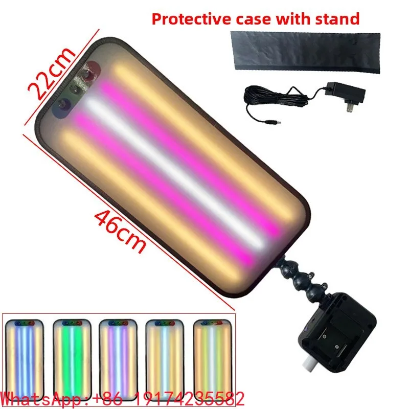 Car Dent Repair Tool 5 Stripes Color Adjustable Battery LED Leveling Lamp Pit Detection Repair Universal Fit For Tools Included