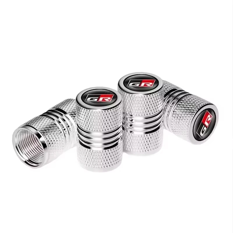 4Pcs Car Wheel Tire Valve Stem Caps Airtight Cover For Toyota GR Sport RAV4 C-HR Corolla Yaris Camry Prius Tyre Plug Accessories view 4