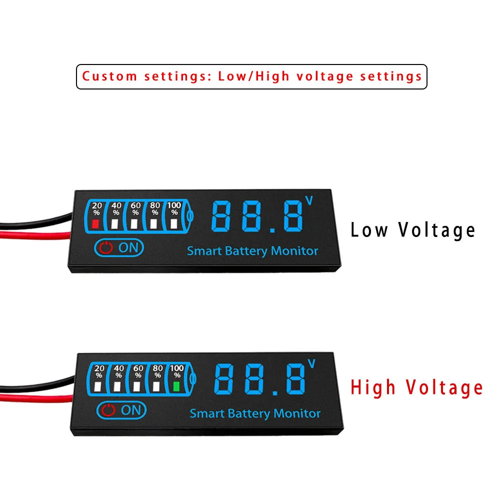 3 S-12 S 18650 Li-ion Lipo Lithium 7-55 V Loodzuur Batterij Niveau Indicator Tester LCD Display Meter Module Capaciteit Voltage Meter