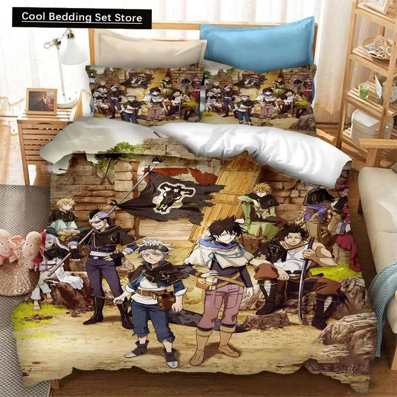 

Anime Black Clover Asta 2_3PCS Bedding Set Duvet Cover Bedroom Comforter Covers Single Twin King _Size Quilt Cover Home Textiles