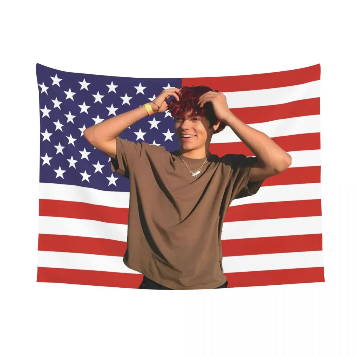 ملصق جمالي فريد من نوعه نسيج مالاتشي بارتون ممثل قماش مزخرف جداري علم وردي معلق على الحائط غرفة النوم خلفية قماش راية #6