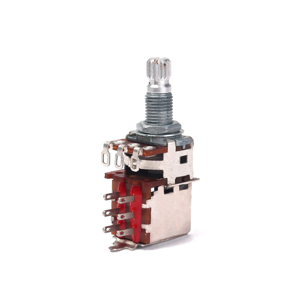 

Guitar Amp Potentiometer Volume Push Pull Potentionmeter Audio Potentiometers Electronic B250K Shaft