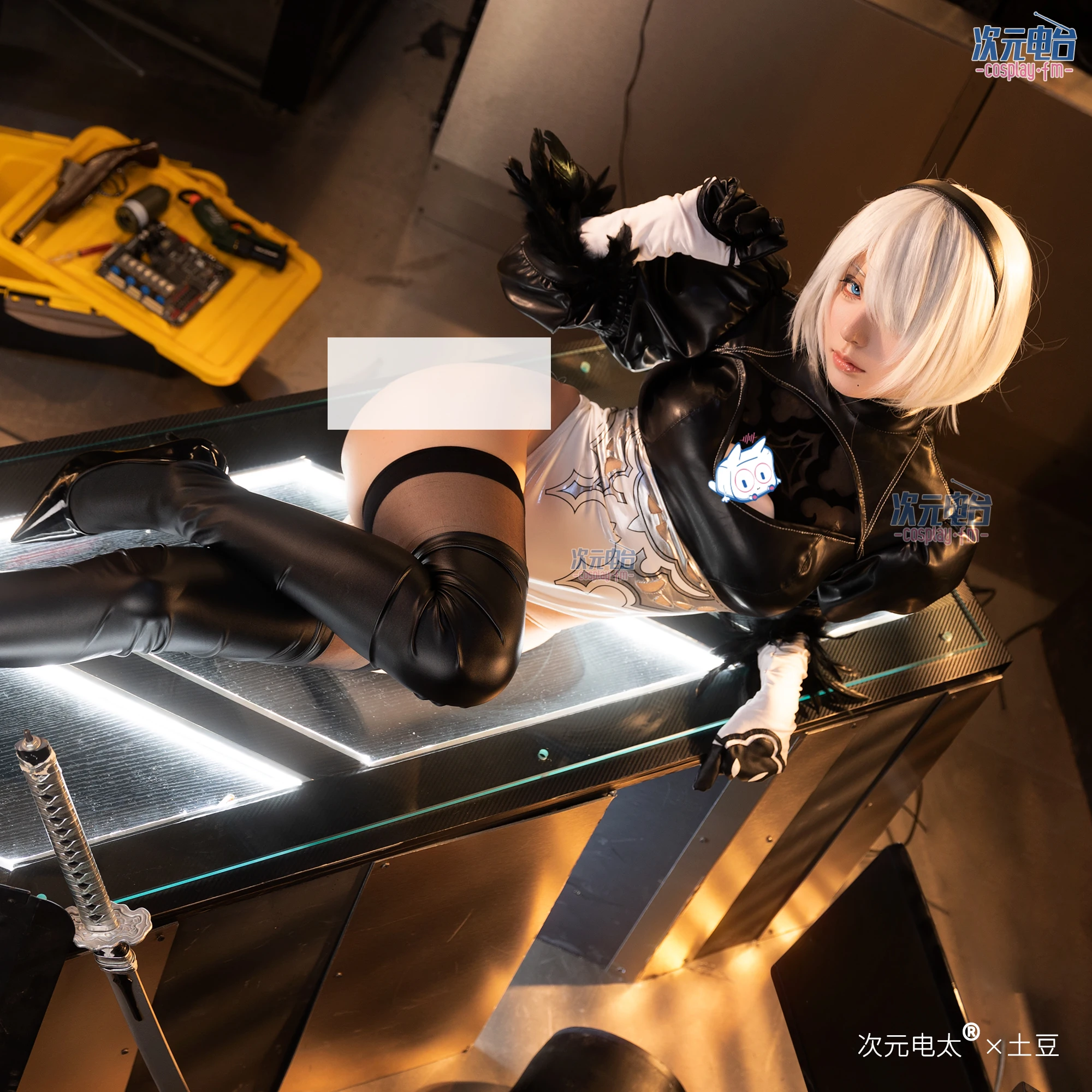 Anime Nier Automata Yorha 2B Cosplay Costumes Women Sexy Leather Bodysuit Gloves Socks Suit Halloween Carnival Christmas Clothes