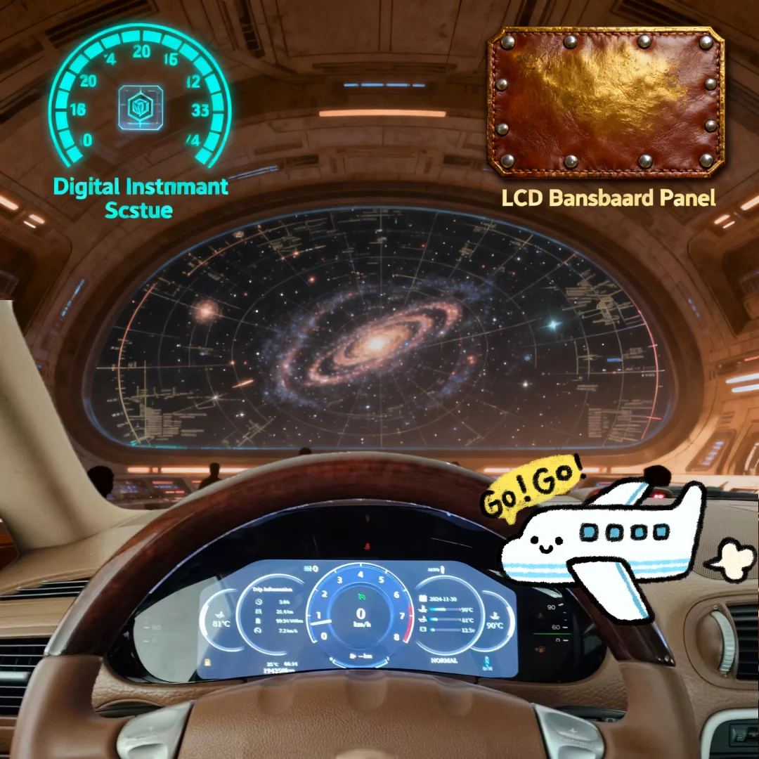 

YANFU Car Dashboard Speedometer Virtual For Porsche Cayenne 2002-2009 Auto Digital Cluster Instrument Cockpit Odomete Meter