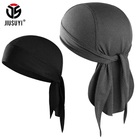 2PCS Quick-drying Bandana Breathable Beanies Hat Sweat-wicking Do Rags Sun Protection Pirate Cap Outdoor Sport Elastic Headscarf