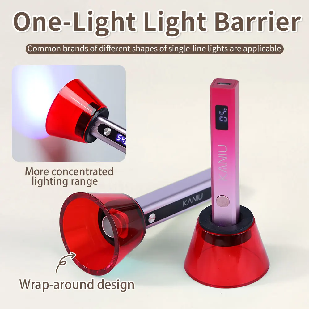UV-Lampen-Lichtblocker für Nägel, Kreisförmiger Gummiring mit 3D-Design, Anti-Blaulicht-Schutz, Passend für die Meisten Geraden LED-Nagellampen