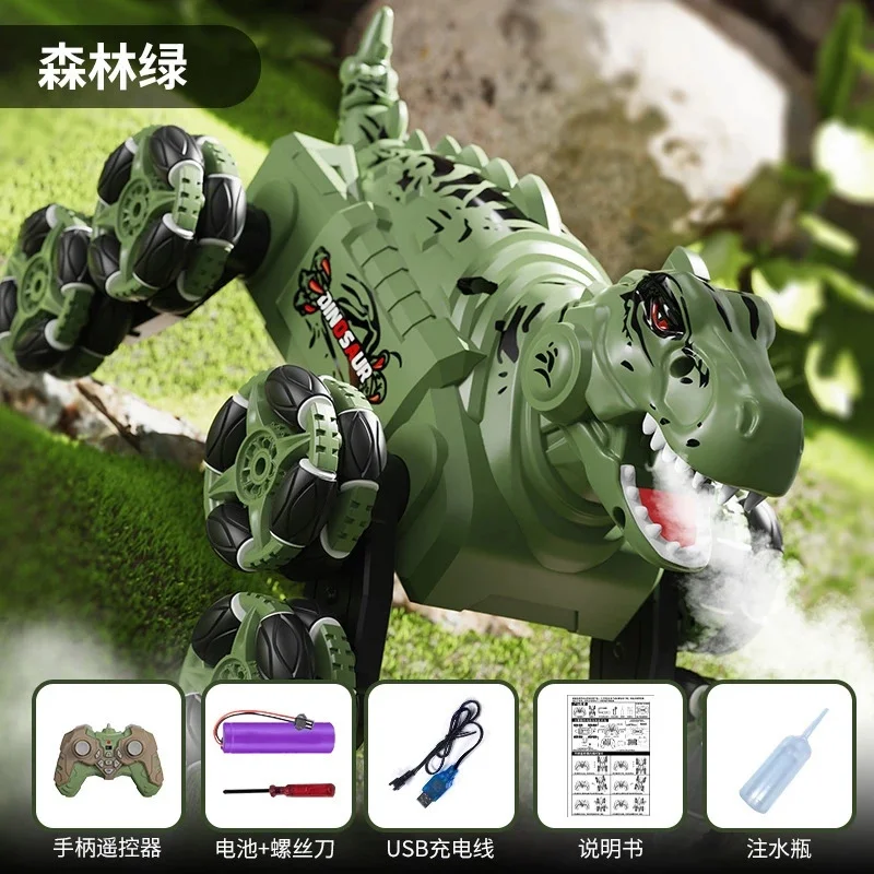 Dinosaurus RC stuntauto 8 wielen transformeerbaar 4WD klimvoertuig spray mist gebaarbediening afstandsbediening speelgoed voor kinderen jongens