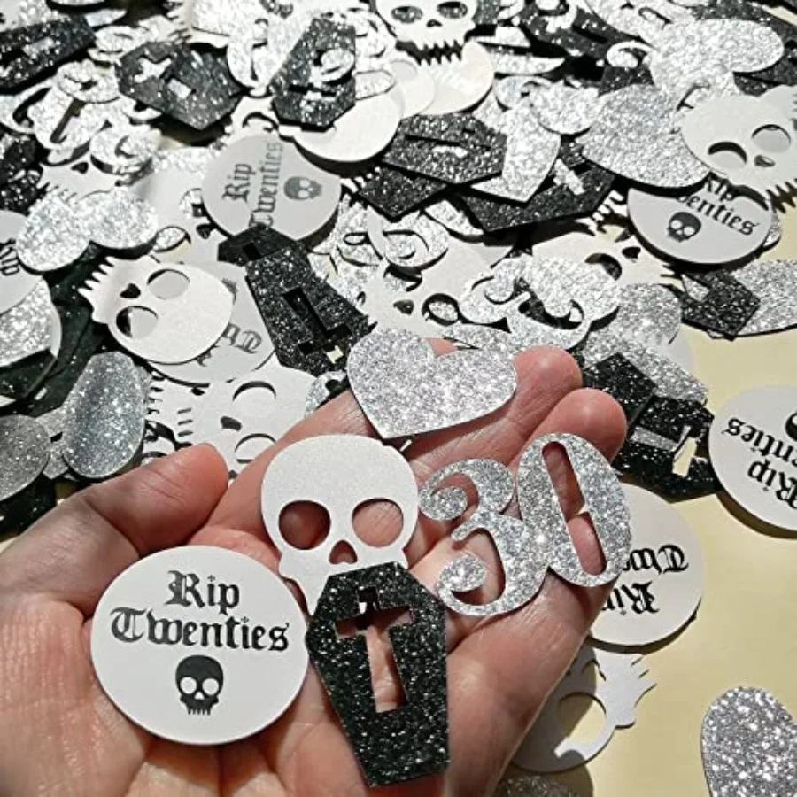 200 قطعة من الموت إلى 20 ثانية من القصور الموت لزخارف 20 ثانية لجنازة شبابي 30th لحفلة عيد الميلاد