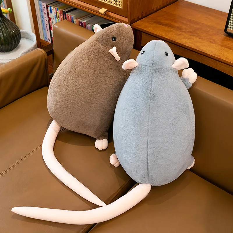 Cute Floral Rat Plush Doll Funny Prank Mouse Stuffed Toy Unique Birthday Gift Home Decor Ornament