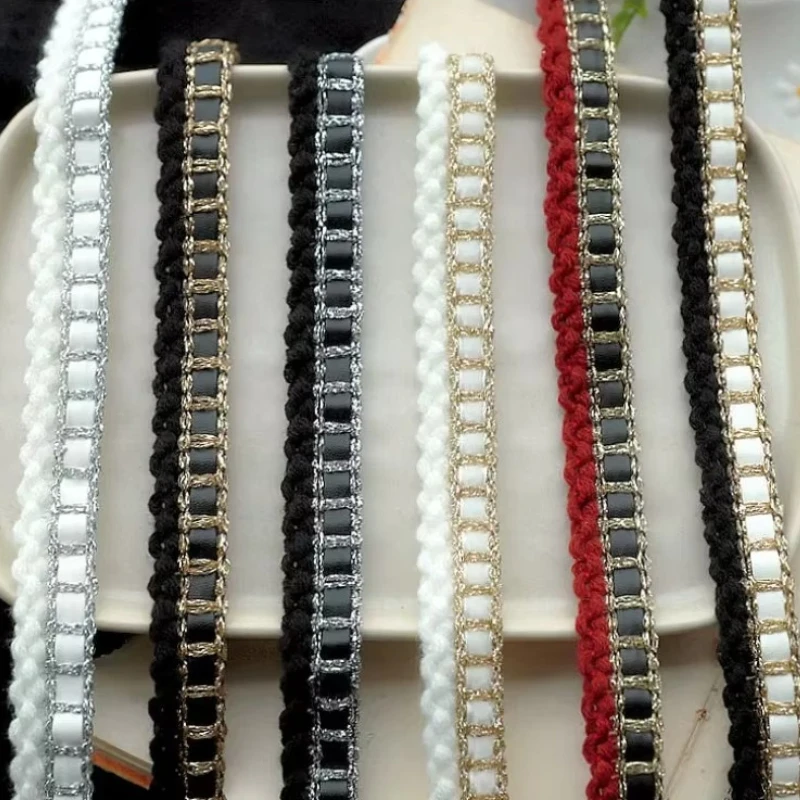 Cotton Thread Row Webbing, Vintage Clothing Fabric Decoration, Collar Trim, DIY Sewing, Lace Accessories, 2cm Width
