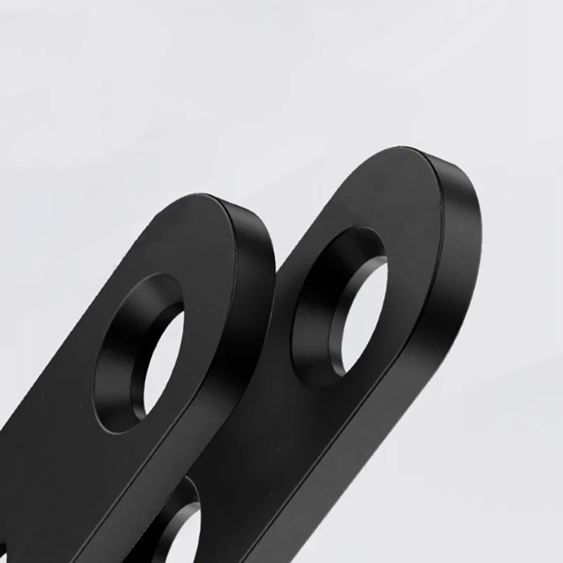L-Shaped Black Stainless Steel L-Shaped Corner Code 90 Degrees Right Angle Bracket Fixing Connector For Board Shelf Support