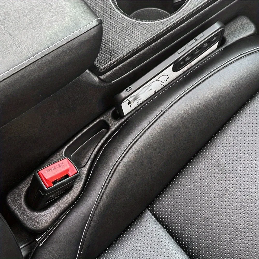 2Pcs Car Seat Gap Filler Seat Crevice Storage Box Bag Between Seats Console Organizer Decoration Interior Auto Accessories view 2