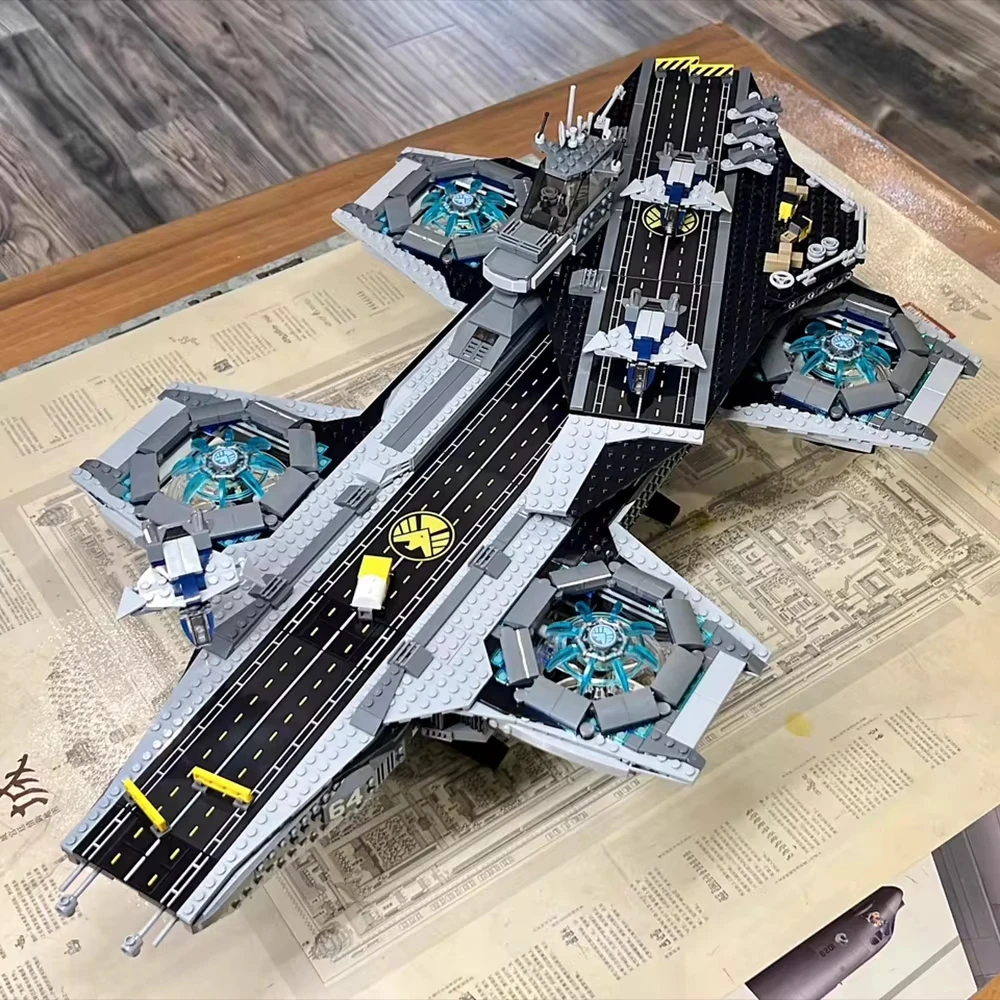 2996PCS 기술 방패 Helicarrier 모델 빌딩 블록 조립 장난감 벽돌 호환 76042 어린이를위한 선물 어린이 성인