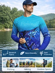 2026 New Summer Men's Fishing Shirts High Performance Clothing Fishing Tops Breathable Fishing Shirt Long Fishing Clothes