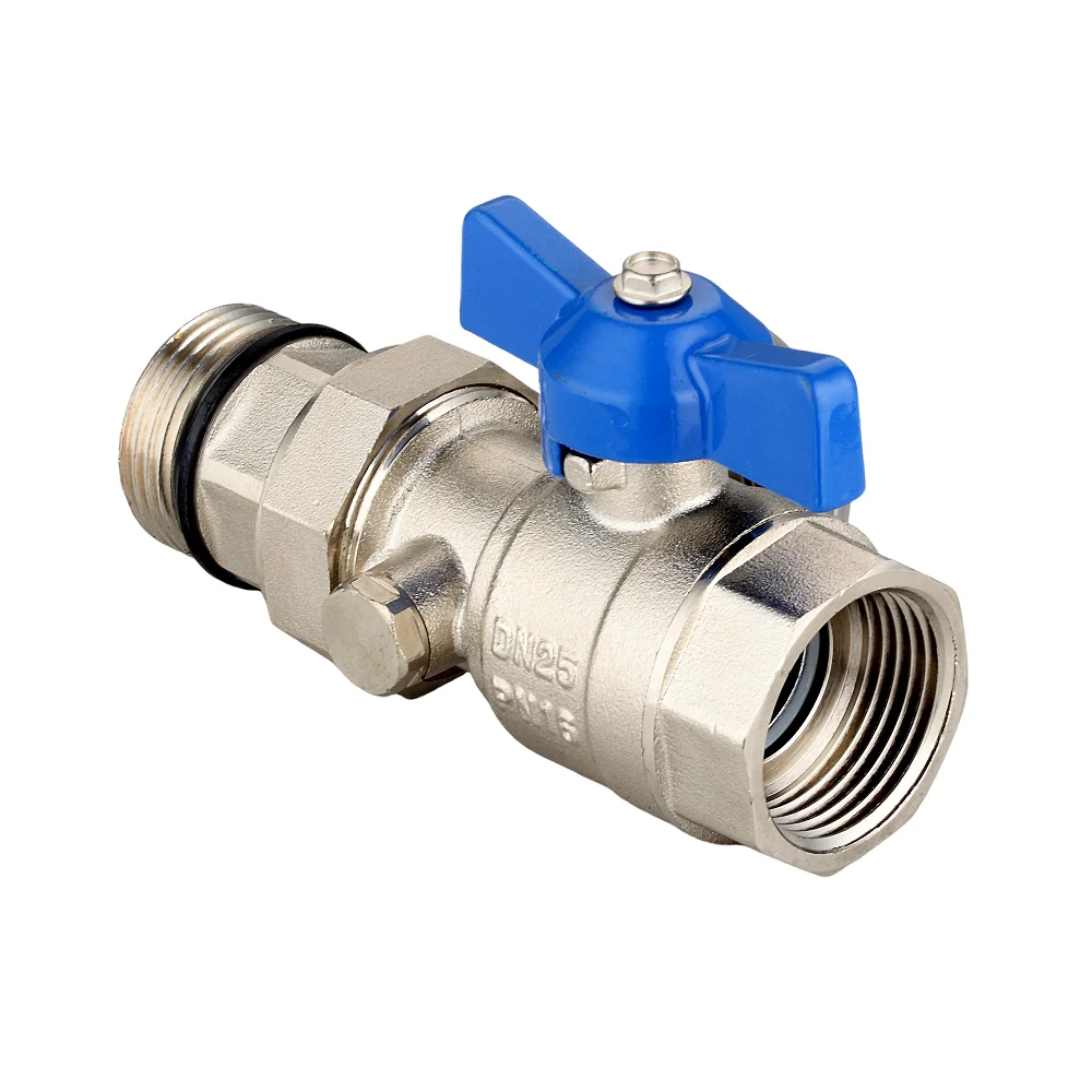 ATV&UTVHUIBO Floor Heating Parts Modern Design Apartment Use Forged Brass Ball Valve Red Blue Thermometer Hydronic System 1 Year