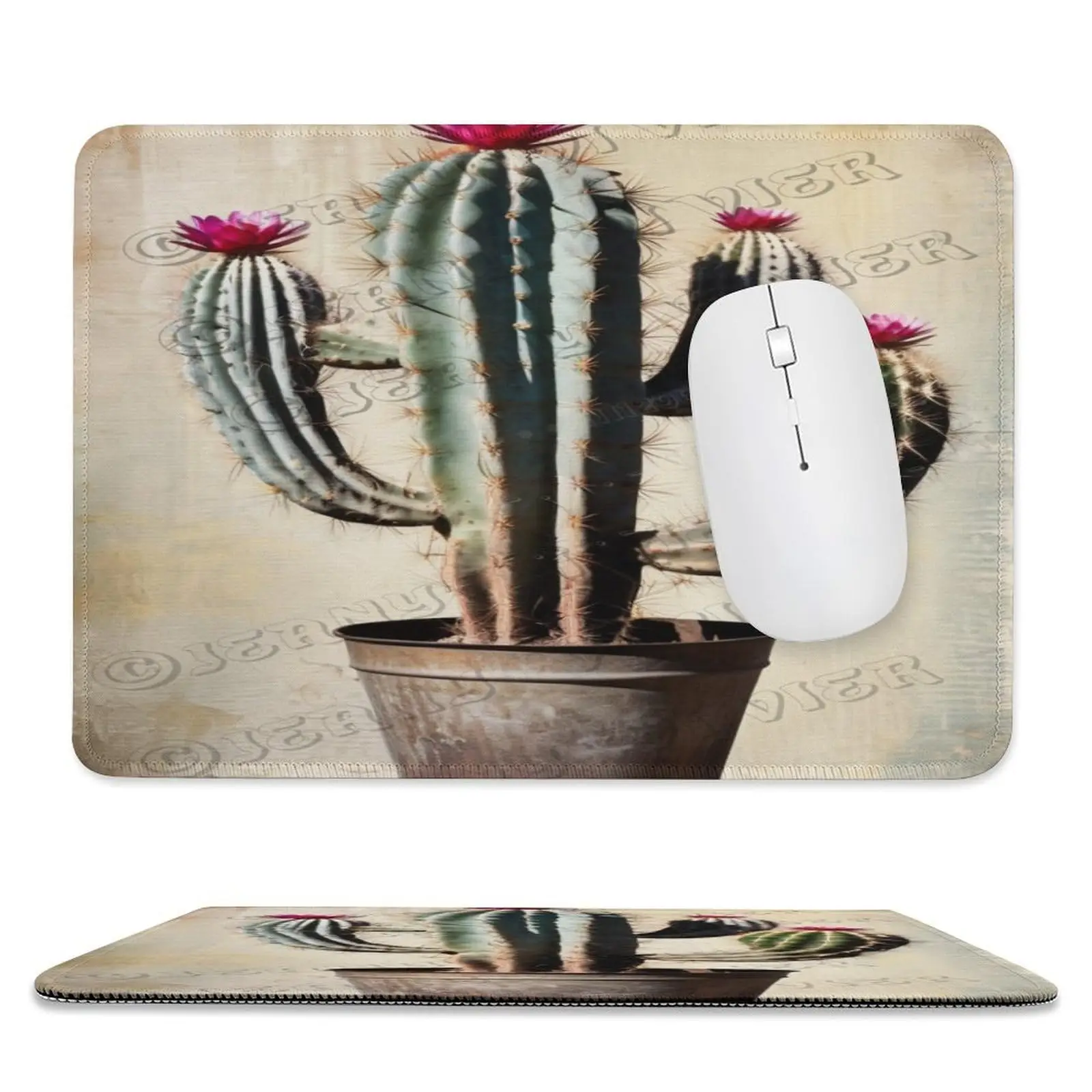 

High Quality Retro Flowers Plants Printing Gaming Mousepad Gamer Mouse Mat Keyboard Mats Desk Pad Mousepads 22x18cm For Computer