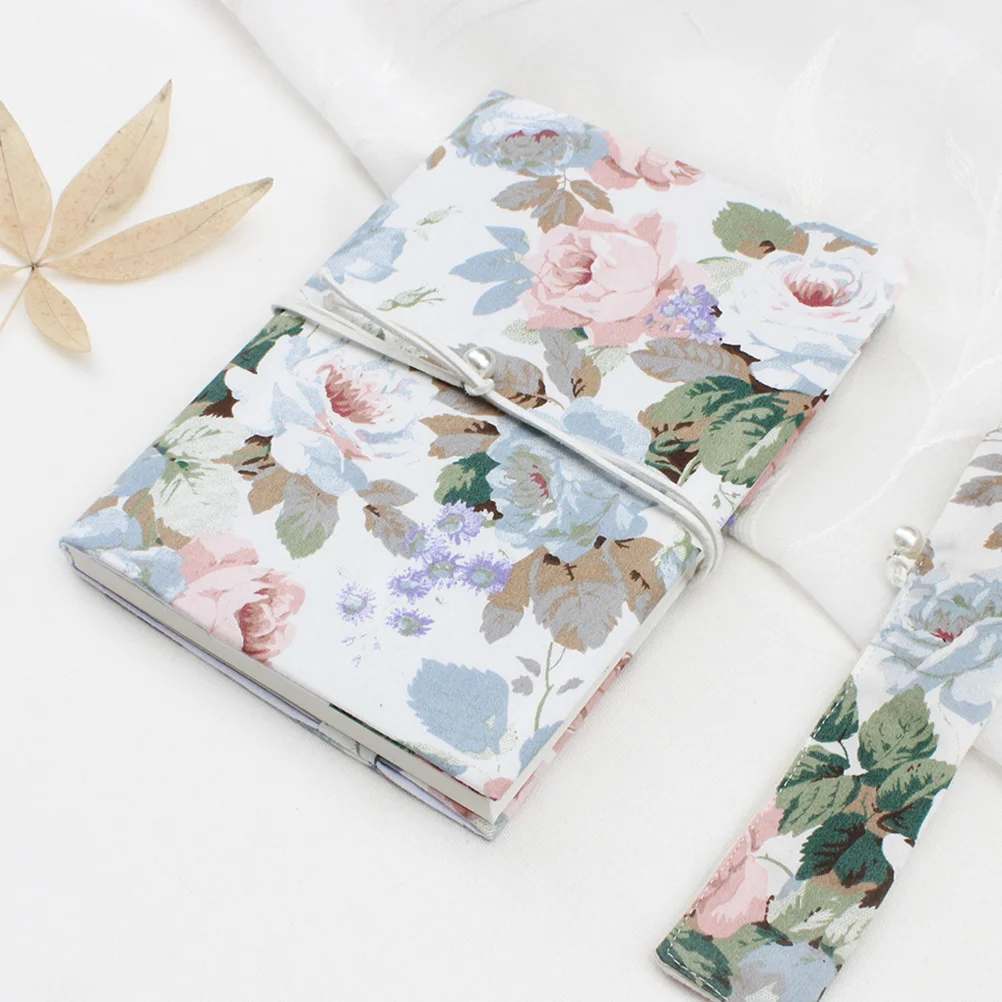 A5 Adjustable Book Cover Decorative Book Sleeve Crane Design Book Protector Hand-made Cloth Book Cover Hand Account Book