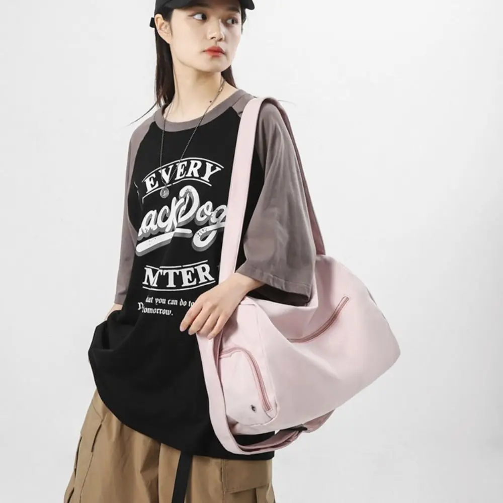 Portable Large Capacity Travel Duffle Bag Waterproof Business Trip Travel Luggage Bag Sports Handheld Messenger Bag Male