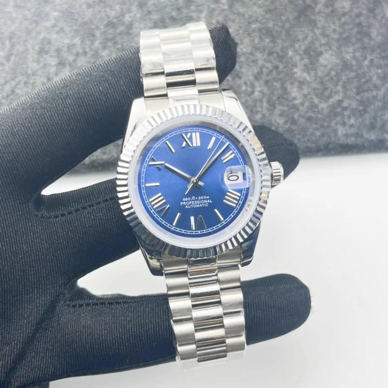 39mm NH35 Movement Automated Mechanical Watch S Sapphire Glass Stainless Steel Case Waterproof Diving Men's Business Watch