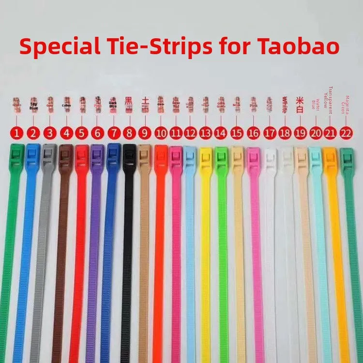 

Nylon Flat Bule pe Cable Ties Self Loing Home Living Accories Bundle Pipe Management Fixed Binding