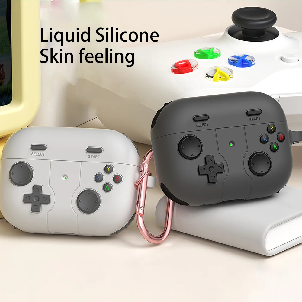 

Liquid Silicone Earphone Cases For Airpods 4 Pro 3 2 Cover Cute Soft Earbuds Funda For Airpod Pro3 Pro2 Luxury Shell