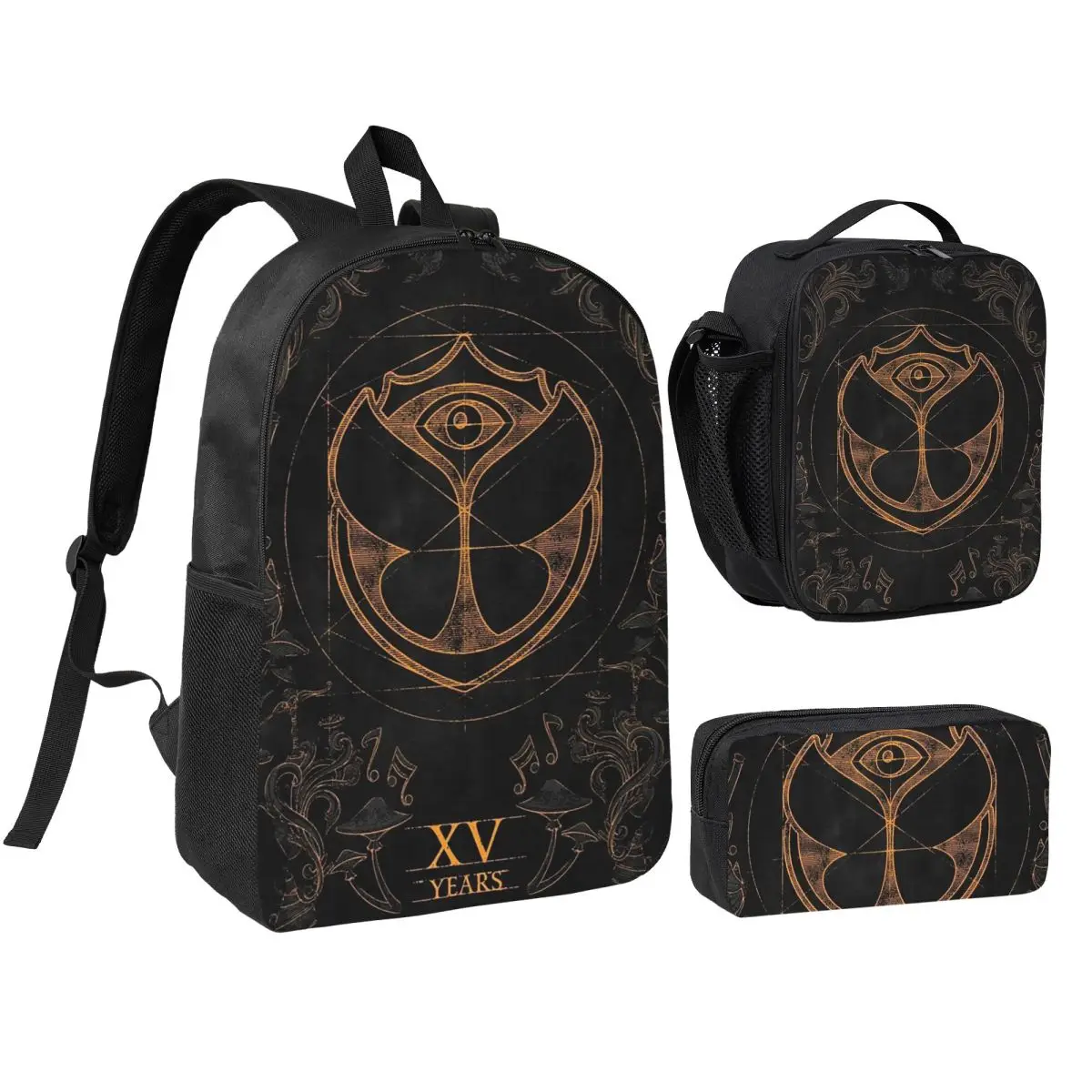 

Luxury Tomorrowland Backpack Boys Girls BookBag School Bag Shoulder Bags 3ps Insulated Lunch Bag Pencil Case