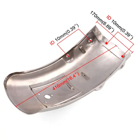 Rear Fender Stainless Steel Mudguard for Suzuki GN125 GN250 Parts Accessories