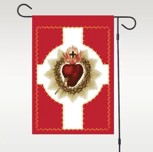 Most Sacred Heart Of Jesus Garden Flag House Flag Gift For Family And Friends hhz
