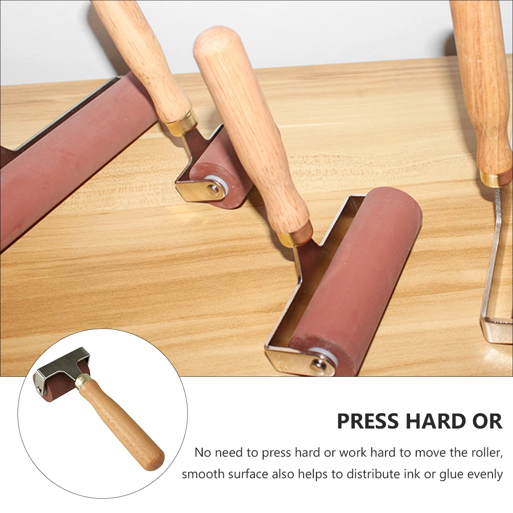 

Roller Rollers for Craft Printing Manual Brayers Printmaking Stainless Steel Ink Applicator Tool Student