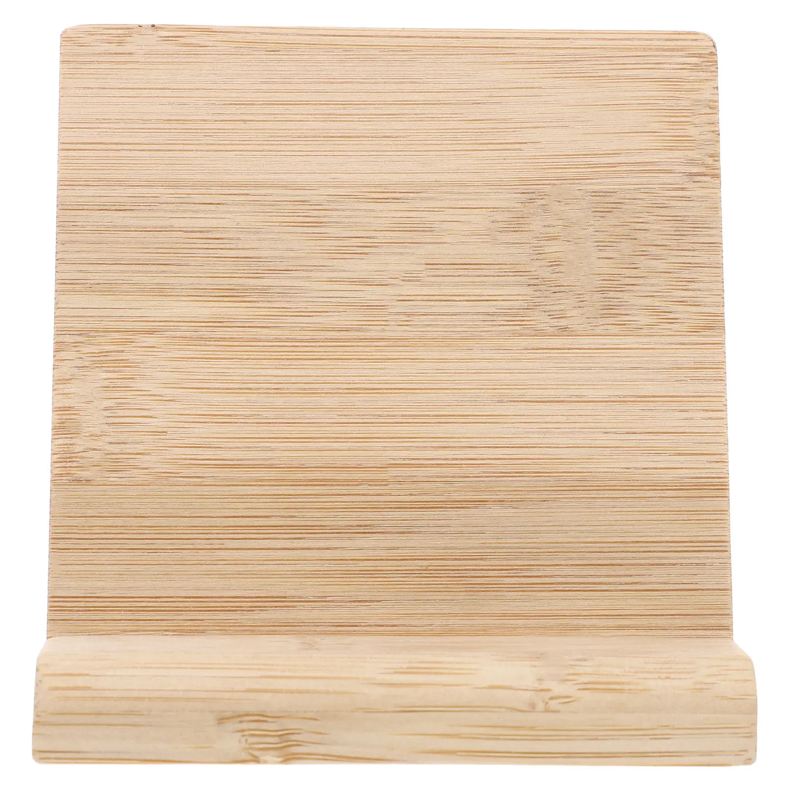 Bamboo Desktop Name Sign Board with Base – Customizable Payment Code Display Plaque for Office or Counter