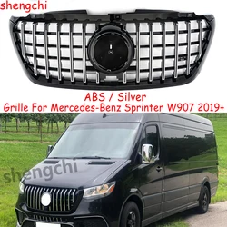 W907 GT Style Front Bumper Grill For Mercedes-Benz Sprinter W907 Universal Version Grille 2019+