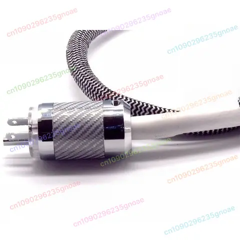 CD 플레이어 DAC 튜브 앰프 오디오 시스템용 순은 HIFI 전원 케이블