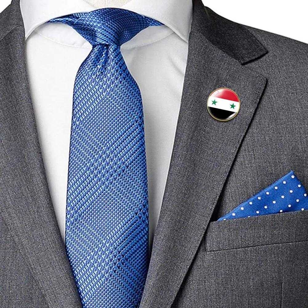 Syria Flag Brooch Cuff Link Tie Pin Appeal Peace Free Syrian Metal Badges Men Women