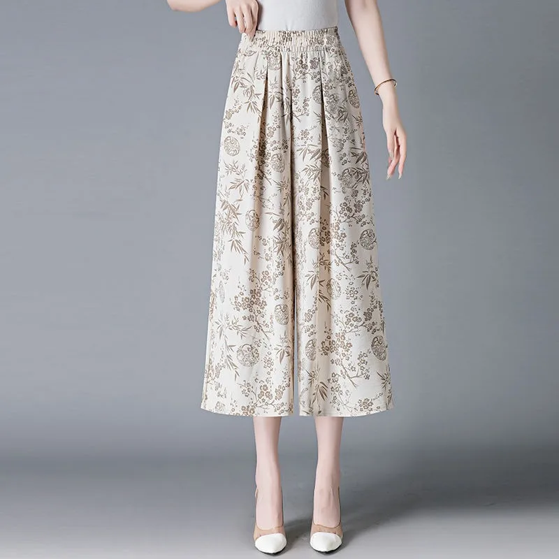 Pantalons pour femmes de Style chinois Chic et élégant, nouveaux dans toutes les tendances de vêtements originaux moyens, pantalons élastiques G fluides des années 2025, 2025