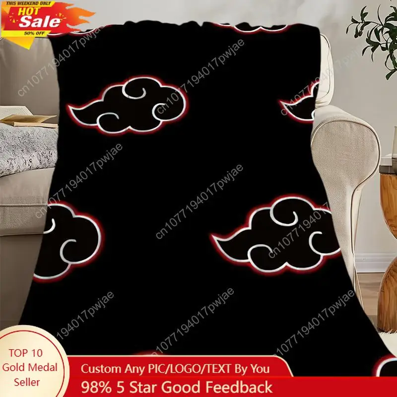 

Sasukes N-Narutos Akatsukis Blanket Comfortable skin friendly living room bed bedroom blanket suitable for Custom blankets