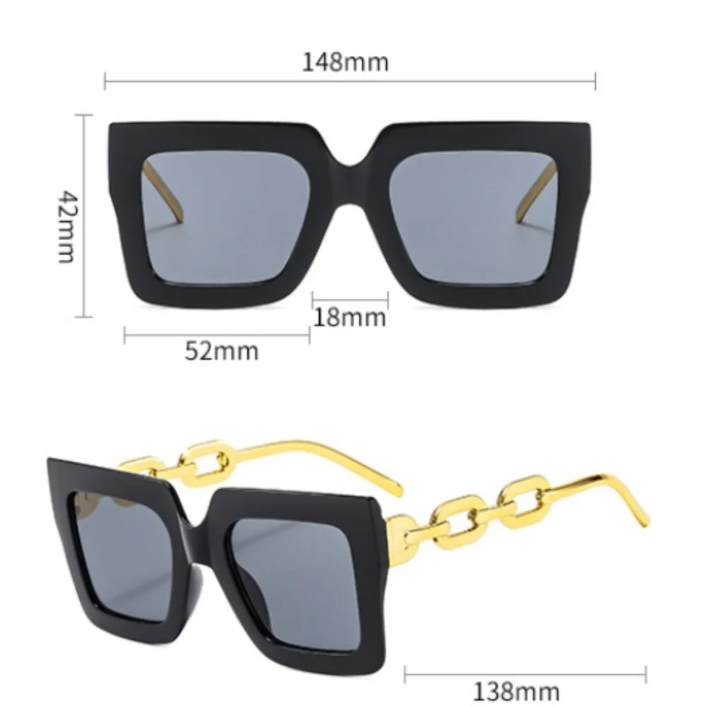 10PCS Fashion Square Frame Sunglasses Unisex, Two Different Styles, Leopard Print and Transparent Gradual Change Lenses, for Daily Clothing, Vacation, Dating, Parties, Shopping