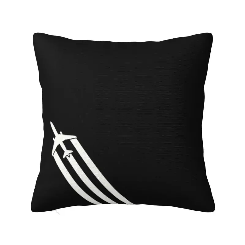 Aviation Plane Chemtrails Nordic Pillow Cover Home Decorative Fighter Pilot Cushion