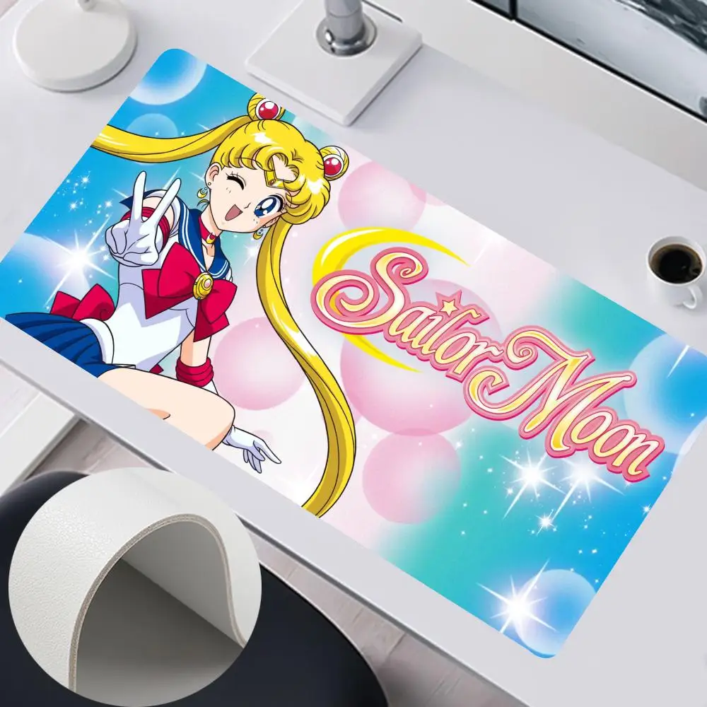 S-pelaut m-moons Mouse Pad 900x400mm Keyboard PC meja bantalan anime HD Printing komputer dua sisi kulit antiselip PU Mouse Pa