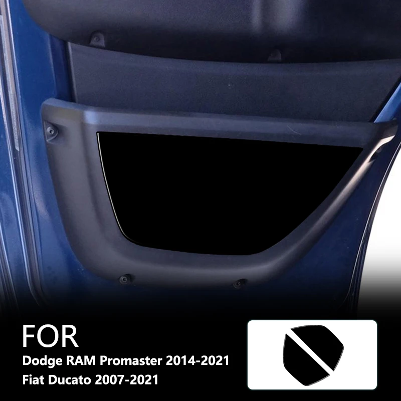 Lower Door Panel Brand New ABS Gloss Black Stickers For Dodge RAM Promaster 14-21 Fiat Ducato 07-21 Car Interior Accessories
