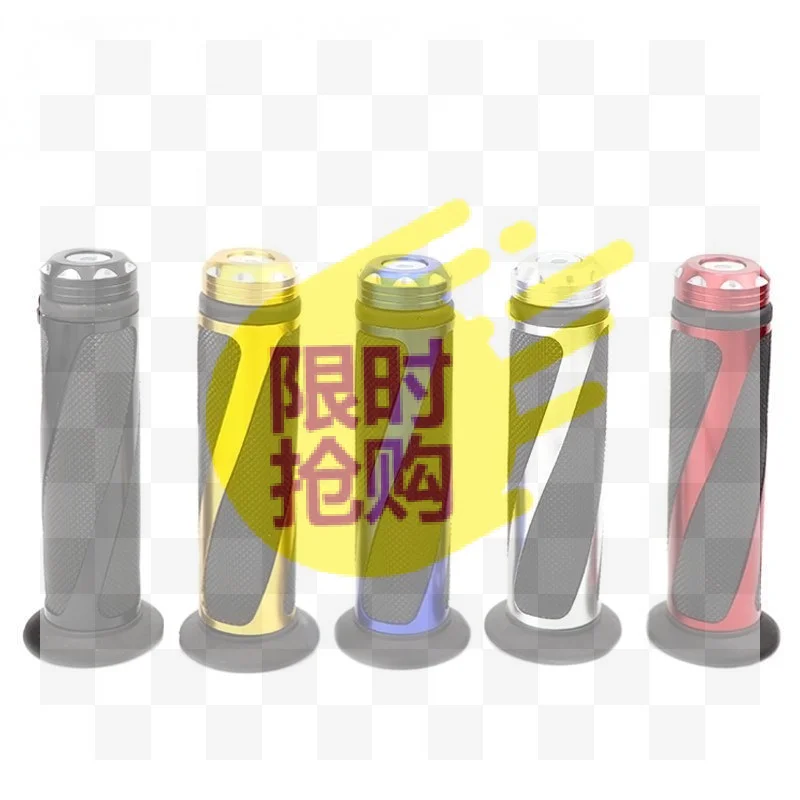 Universal Aluminum Alloy Motorcycle Handlebar Grips Non Slip Rubber Multi Colors For Motorbike Modification Off Road Daily Use