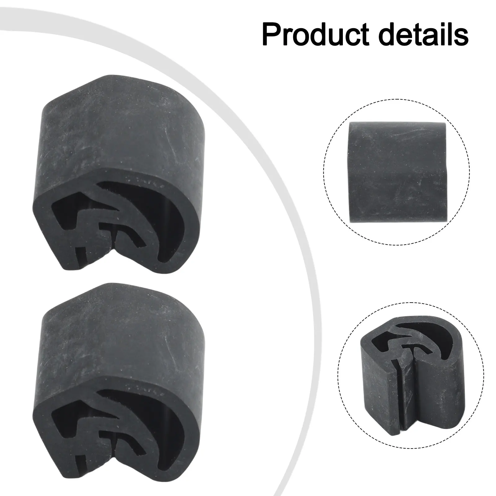 Hood Bumper Hood Rubber Damper ABS Material Wear Resistant Non-deformation Quick Install Pack Of 2 Vehicle-specific Fitment