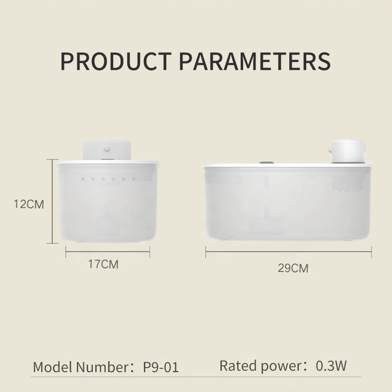 Automatic Eco-Friendly Cat Water Fountain Mobile Induction Wireless Pet Water Bowl Smart Acrylic Tray Plastic Wireless Drinker