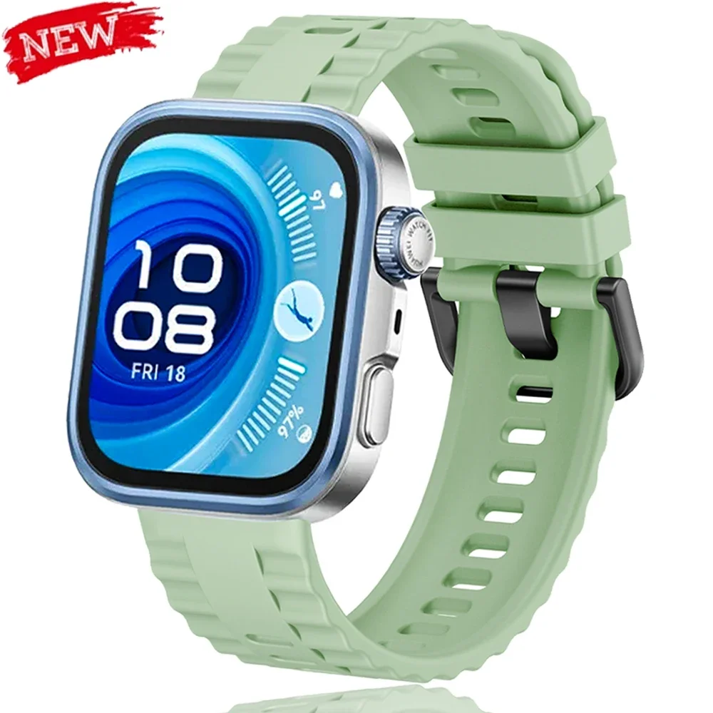 

Поп-силиконовый ремешок для Huawei Watch Fit4 Pro, мягкий сменный браслет для Huawei Fit4 Correa, умные часы Accesso