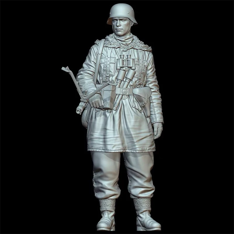 1/16 Scale World War II Military Theme Resin Soldier Model - Gunner East GK White Handmade Collectible Unas